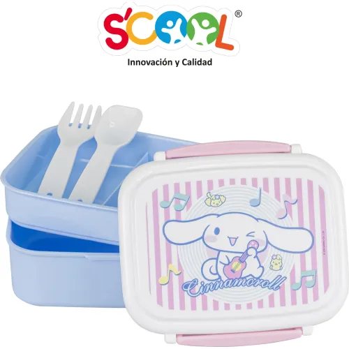 Scool  modelo Taper Niña Lonchera Con Cubiertos Cinnamoroll 2025123017024453677  