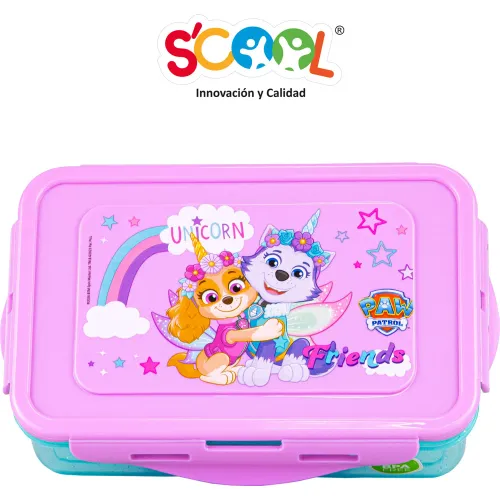 Scool Taper Recto Niña Con División Interna 640ml Paw Patrol M