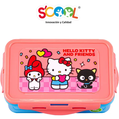 Scool Taper Recto Niña Con División Interna 640ml Hello Kitty & Friends