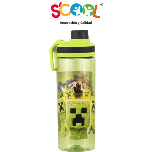 Scool  modelo Tomatodo Niño Con Tapa Rosca 600ml Minecraft 2025123017024453747  