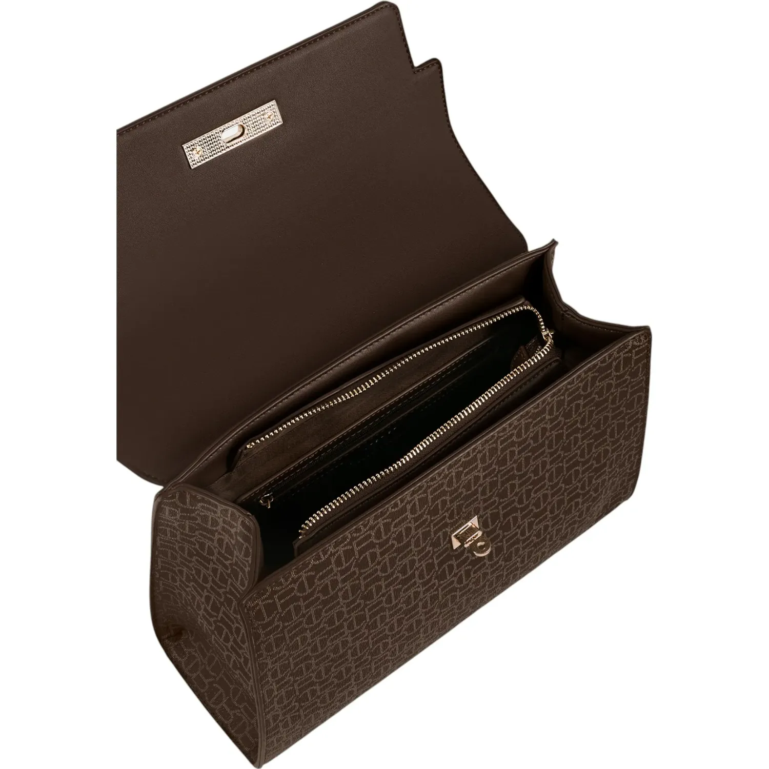 Bolso Crepier Mujer Flap Renata Mediano color marron | Platanitos
