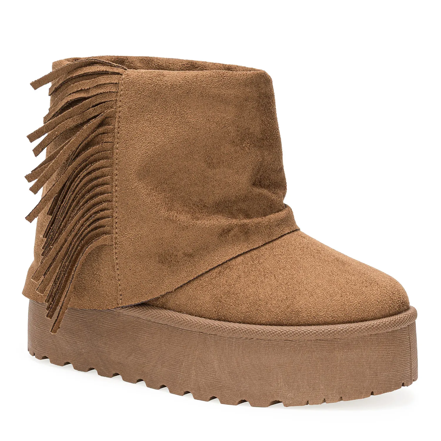 Botin Platanitos Dama Btchun Flekis color camello oscuro | Platanitos
