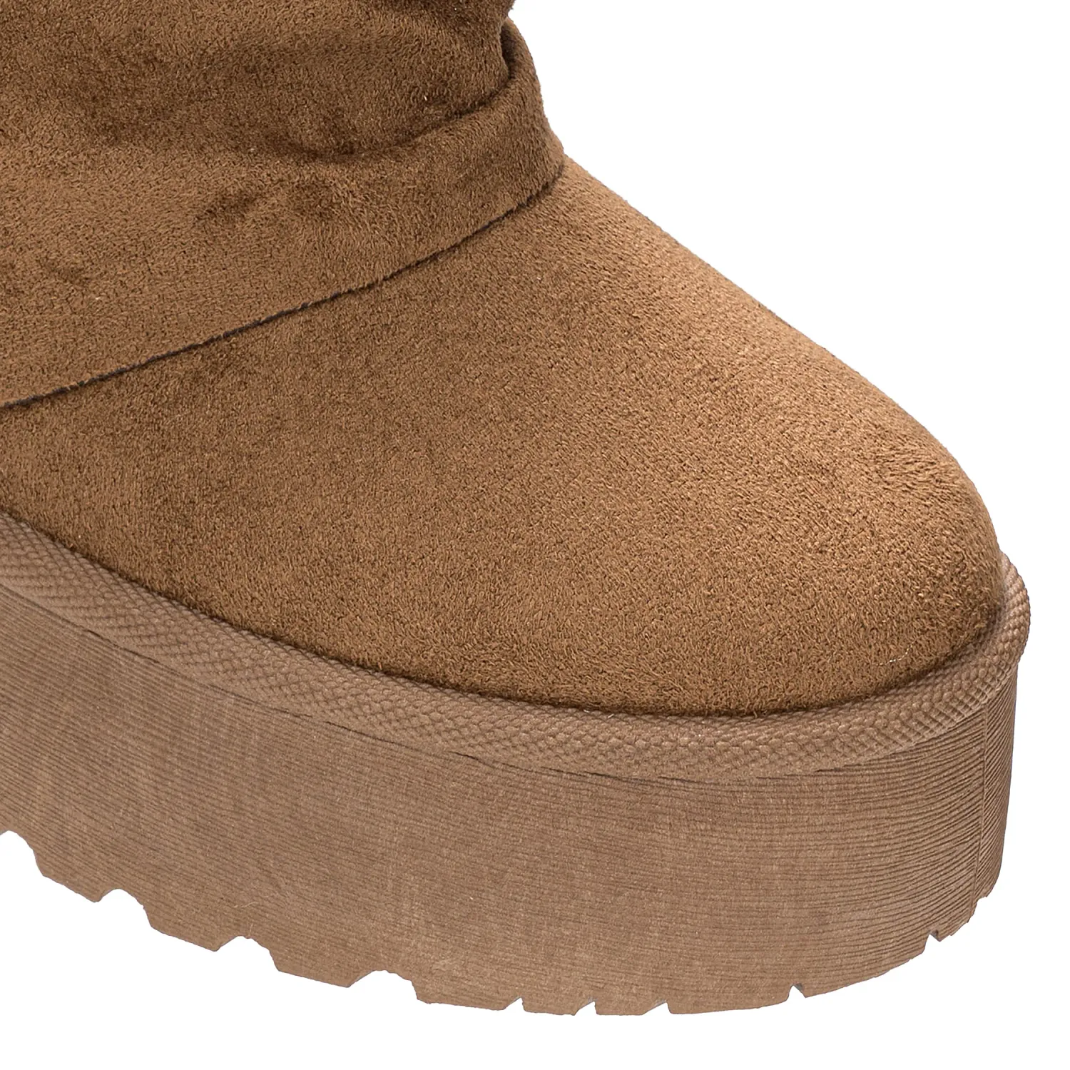 Botin Platanitos Dama Btchun Flekis color camello oscuro | Platanitos