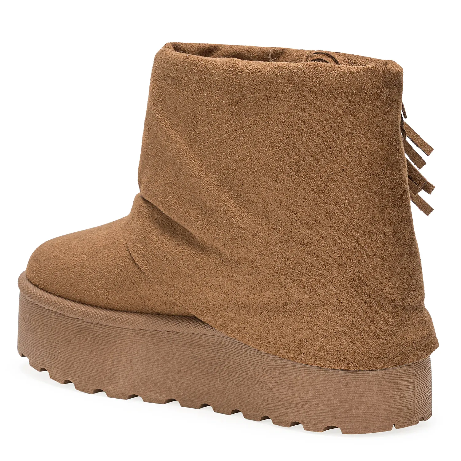 Botin Platanitos Dama Btchun Flekis color camello oscuro | Platanitos