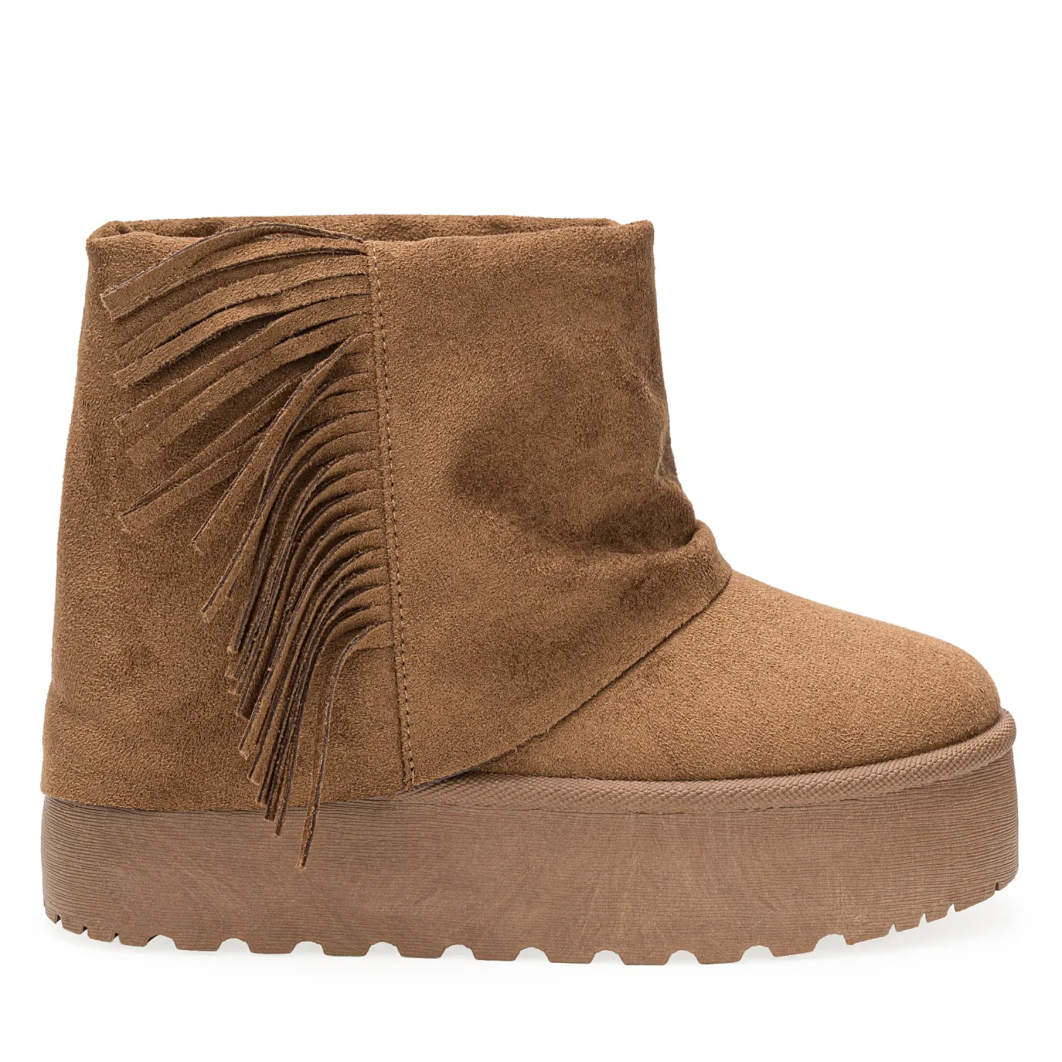 Botin Platanitos Dama Btchun Flekis color camello oscuro | Platanitos