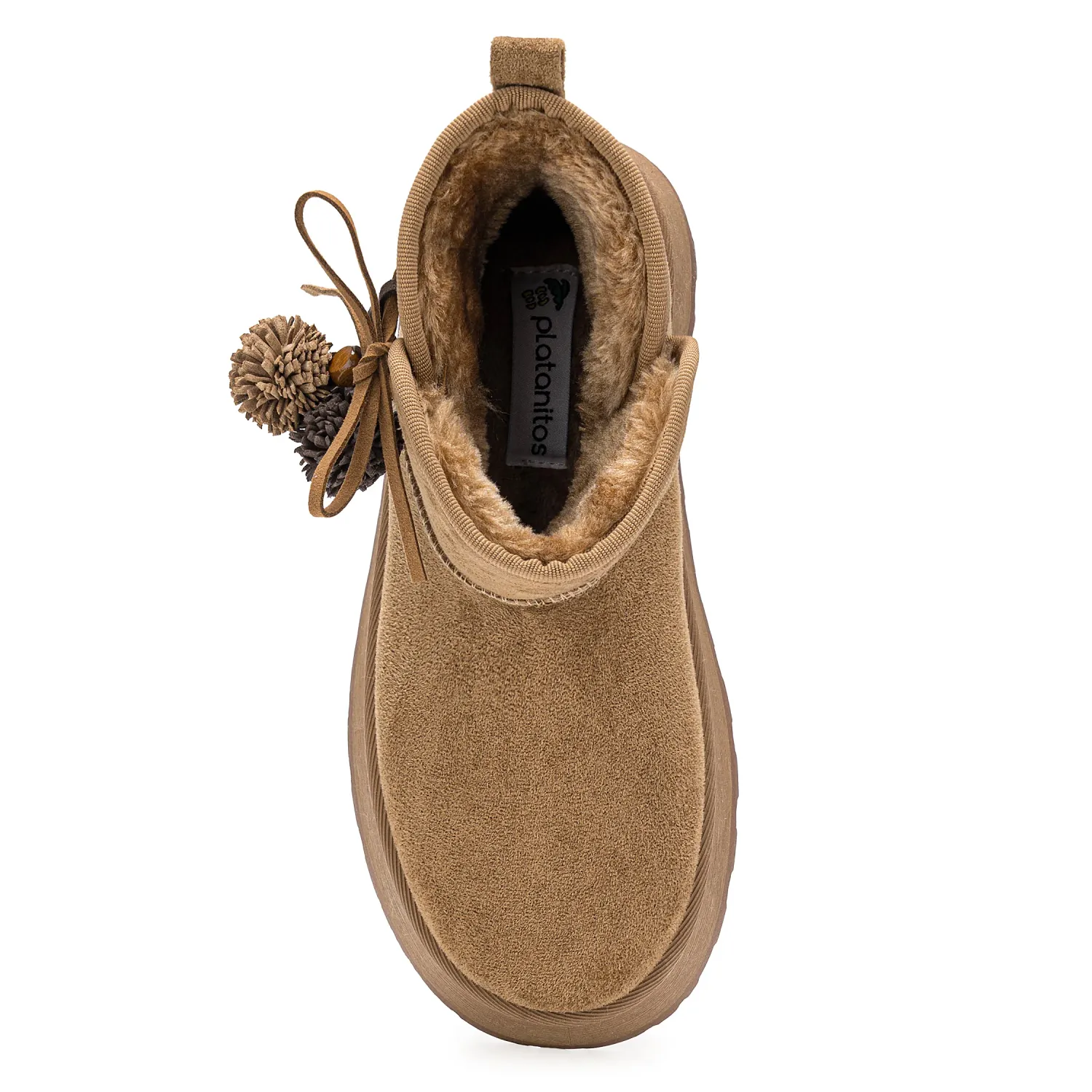 Botin Platanitos Dama Btchun Qapac color camel | Platanitos