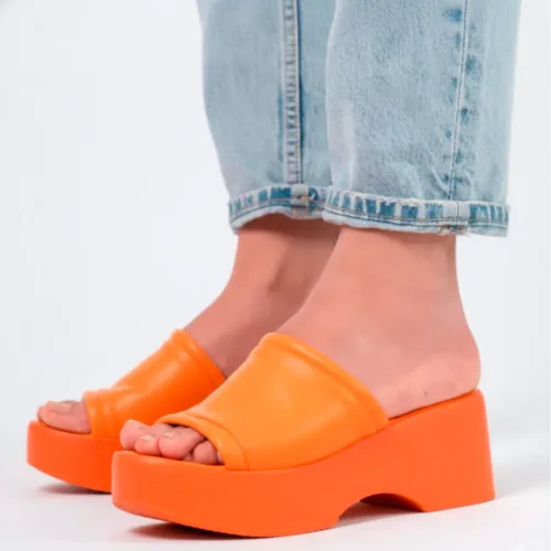 KUNCA Naranja de Mujer modelo Sandalias Mujer Alessia mujer 2026010817201170498 CUERO VEGANO CUERO VEGANO