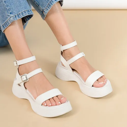 KUNCA Blanco de Mujer modelo Sandalias Mujer Amapola blancos mujer 2026010817201170604 CUERO VEGANO CUERO VEGANO