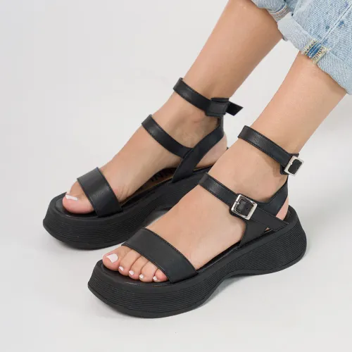 KUNCA Negro de Mujer modelo Sandalias Mujer Amapola negros mujer 2026010817201170616 CUERO VEGANO CUERO VEGANO