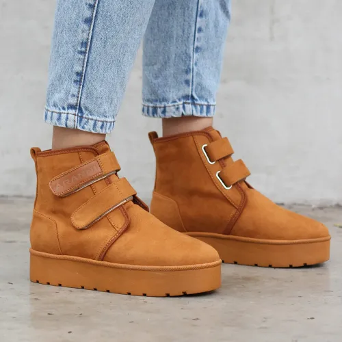 KUNCA  de Mujer modelo Botines Mujer Joselyn cameles mujer 2026010817201171075 CUERO VEGANO CUERO VEGANO