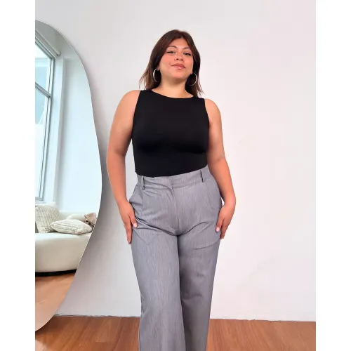 Mujer KUNCA Plateado Pantalón Mujer Miranda