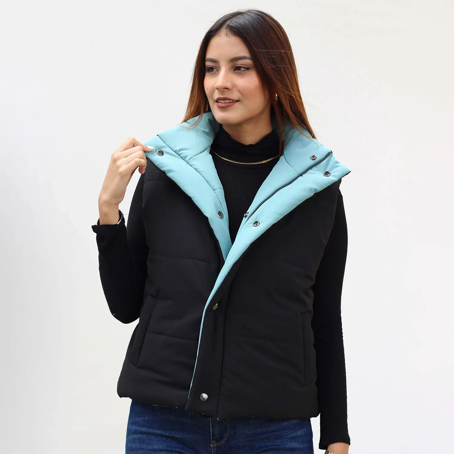 KUNCA Chaleco Kunca Mujer Berlin color jade | Platanitos