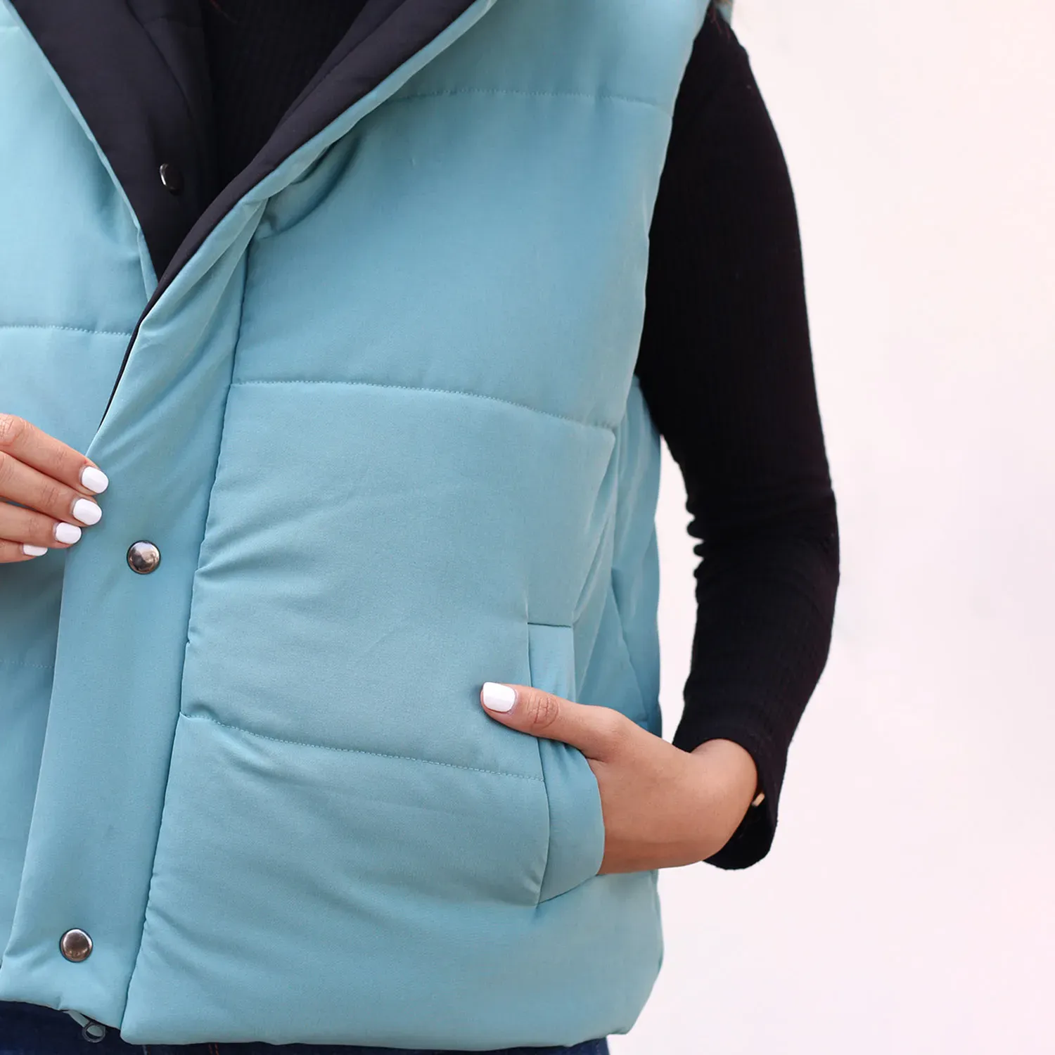 KUNCA Chaleco Kunca Mujer Berlin color jade | Platanitos