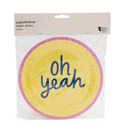 FLYING TIGER Amarillo modelo Platos Descartables 8 Pcs 3014011 amarillos 2026010913000760571  