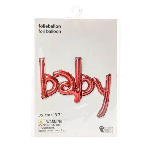 FLYING TIGER Rojo modelo Globo Metálico Baby 35cm P/Baby Shower 3014521 rojos rojas roja 2026010913003779581  