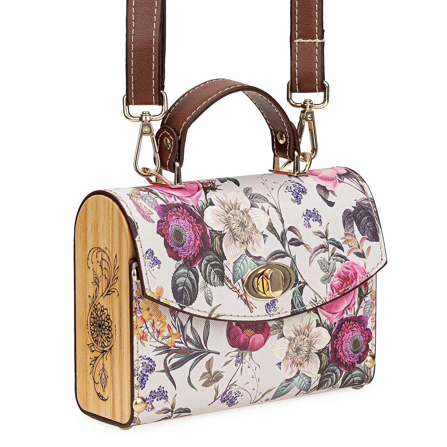 Cartera Limoni Casual  Iris color off white | Platanitos