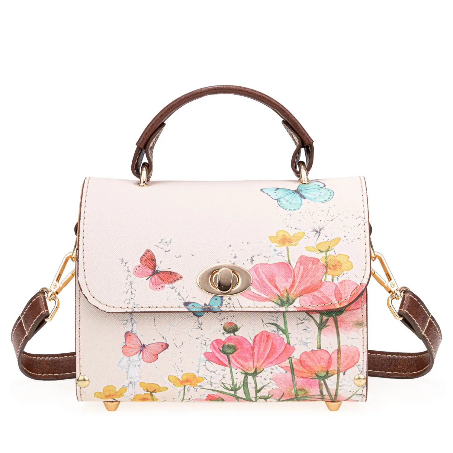 Cartera Limoni Casual  Kaelia color beige oscuro | Platanitos