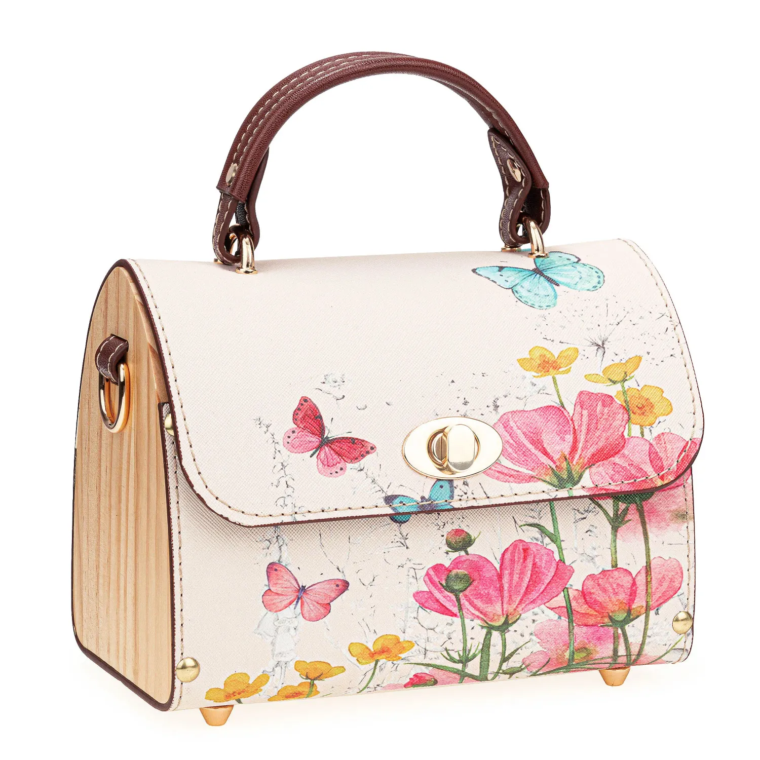 Cartera Limoni Casual  Kaelia color beige oscuro | Platanitos