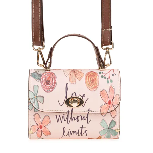 Cartera Limoni Casual  Sydney color rosado | Platanitos