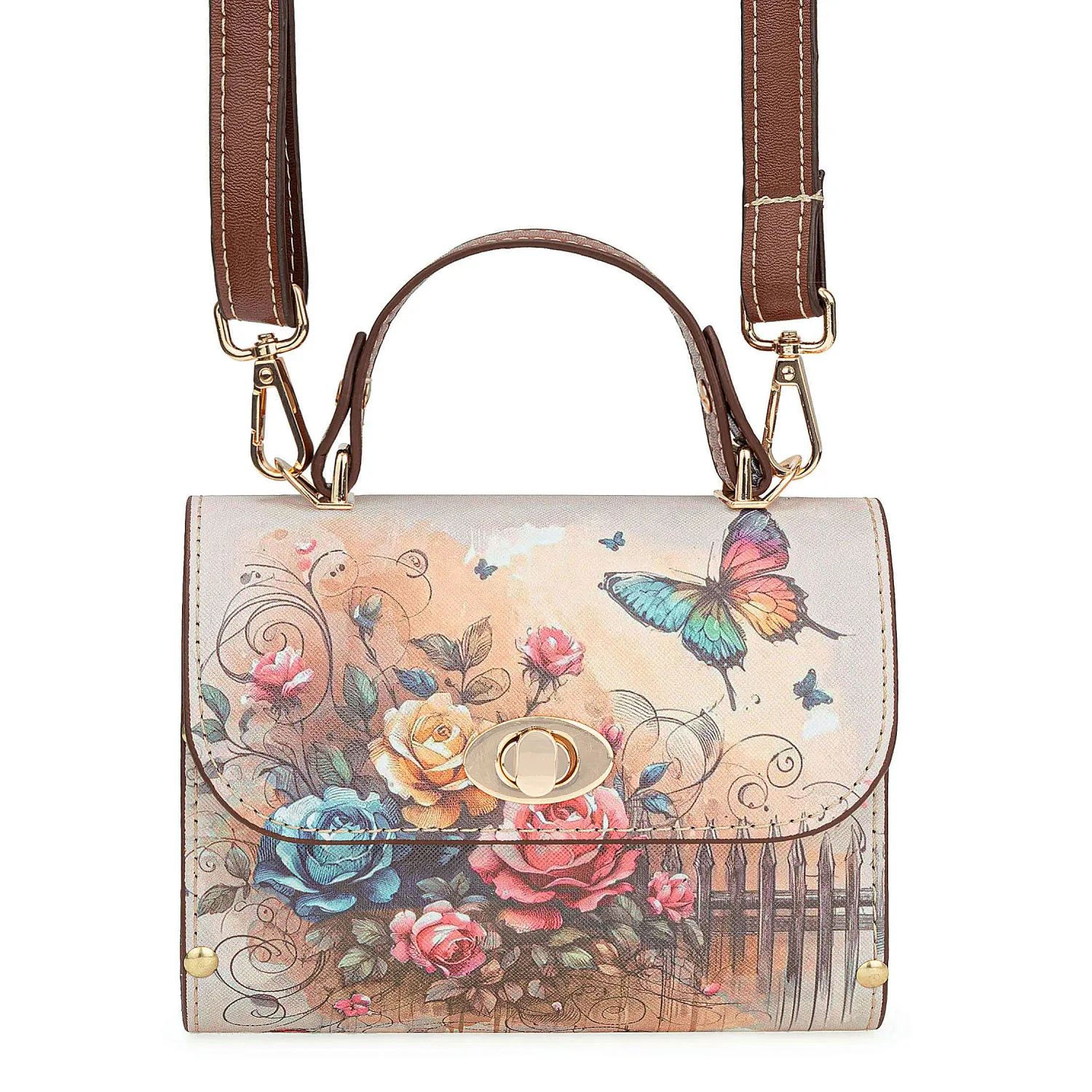Cartera Limoni Casual  Florence color beige oscuro | Platanitos
