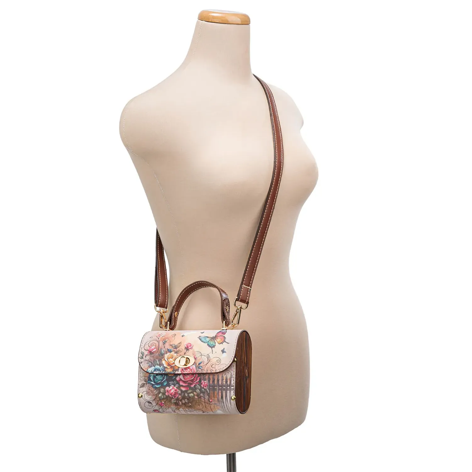 LIMONI Cartera Limoni Casual Florence color beige oscuro | Platanitos