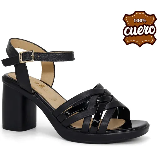 PAR&SS Negro de Mujer modelo Sandalia Casual Mujer Ka25q4-Bo118 negros mujer 2026011222092392298 Badana P.U