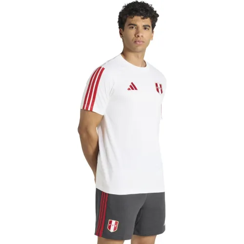 adidas Blanco de Hombre modelo Polo Futbol Hombre Selección Peru Hincha Fpf Dna Tee blancos blanca blancas rojos rojas roja hombre 2026011304291870884  