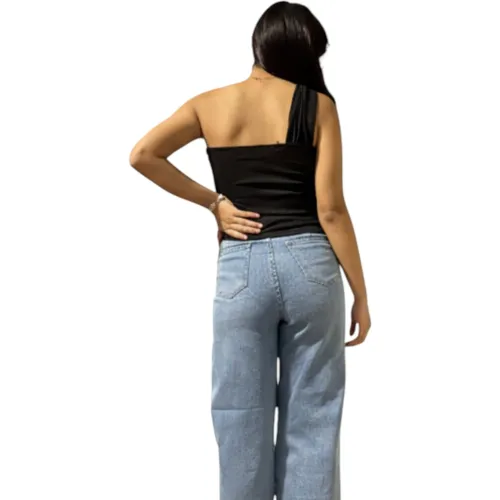 ANGELS Blusa Tiras Cruzadas Mujer 009b