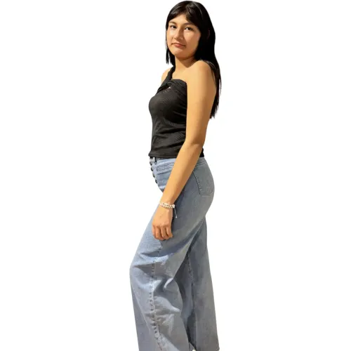 ANGELS Blusa Tiras Cruzadas Mujer 009b