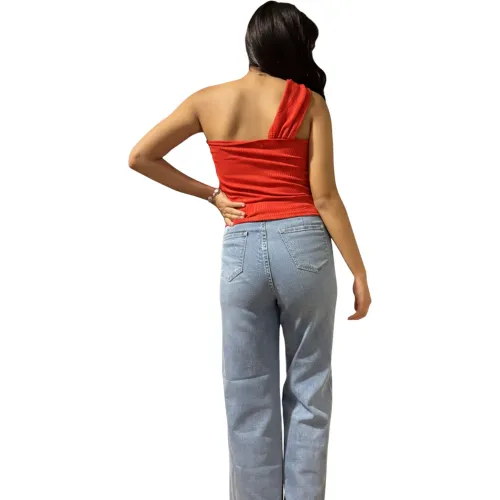 ANGELS Blusa Tiras Cruzadas Mujer 009b