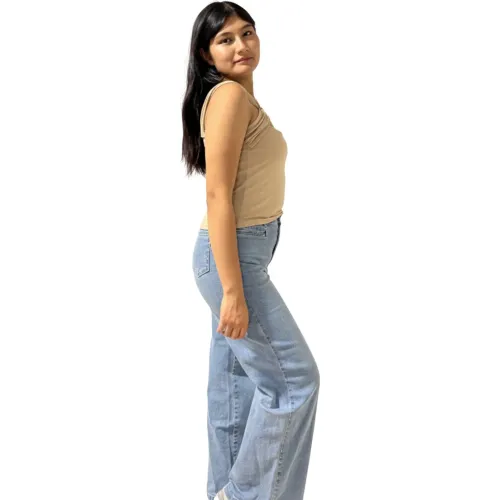 ANGELS Blusa Tiras Cruzadas Mujer 009b