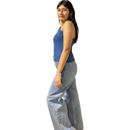 ANGELS Blusa Tiras Cruzadas Mujer 009b