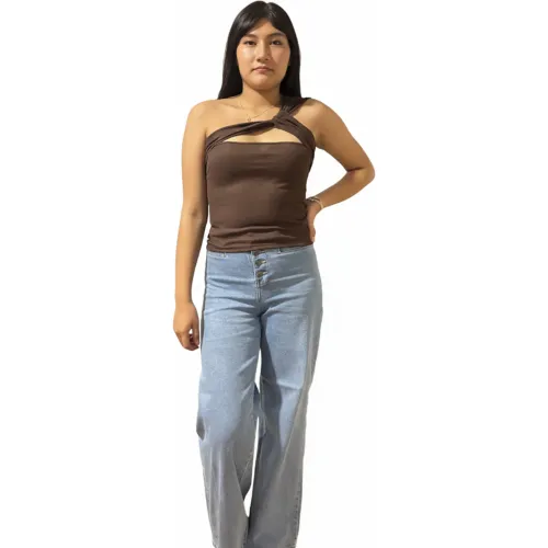 ANGELS Marron de Mujer modelo Blusa Tiras Cruzadas Mujer 009b marrones mujer 2026011314564522900  