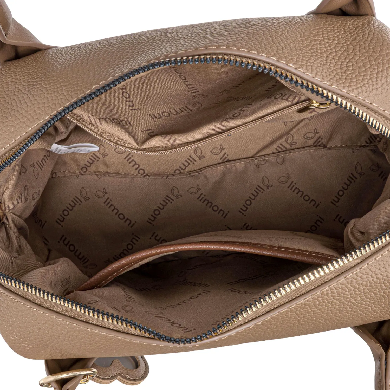 Cartera Limoni Casual Dama Belia color beige oscuro | Platanitos