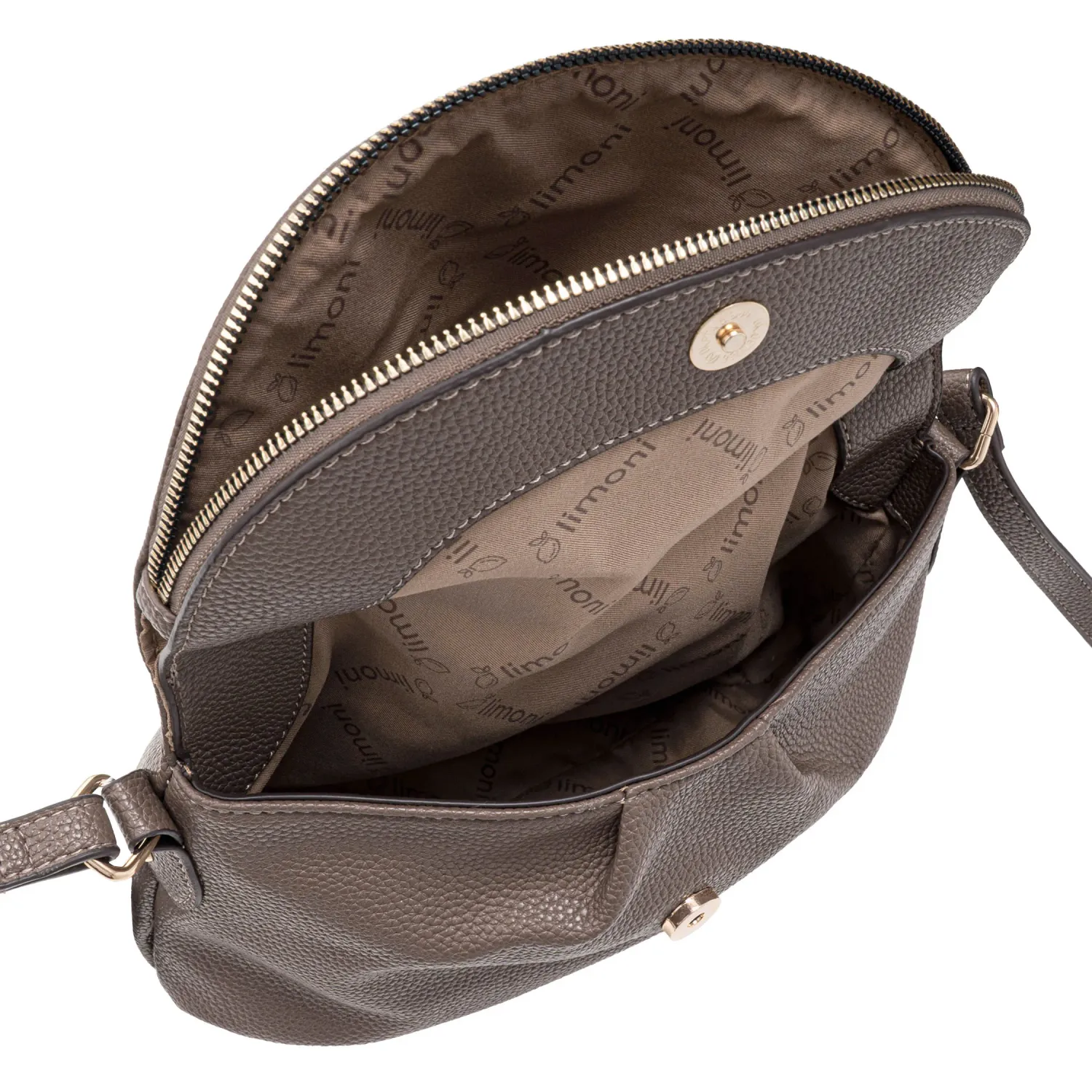 Cartera Limoni Casual Dama Amaranta color topo | Platanitos