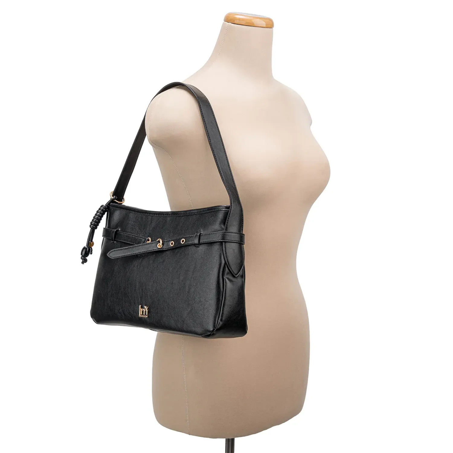 Cartera Limoni Casual Dama Bonnie color negro | Platanitos