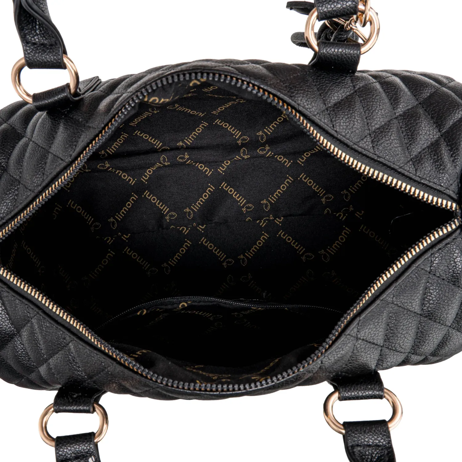Cartera Limoni Casual Dama Monaco color negro | Platanitos