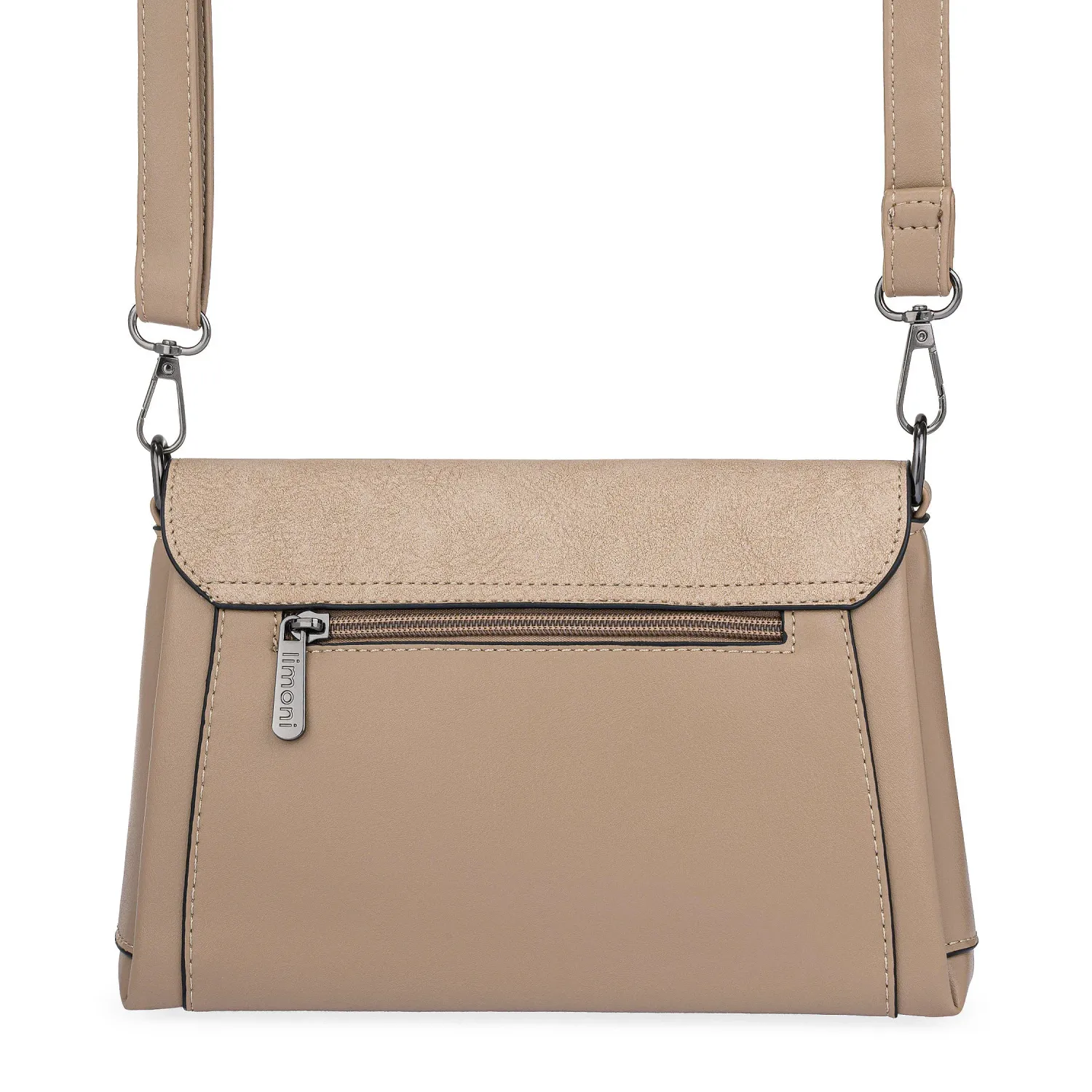Cartera Limoni De Vestir Dama Lily color beige oscuro | Platanitos