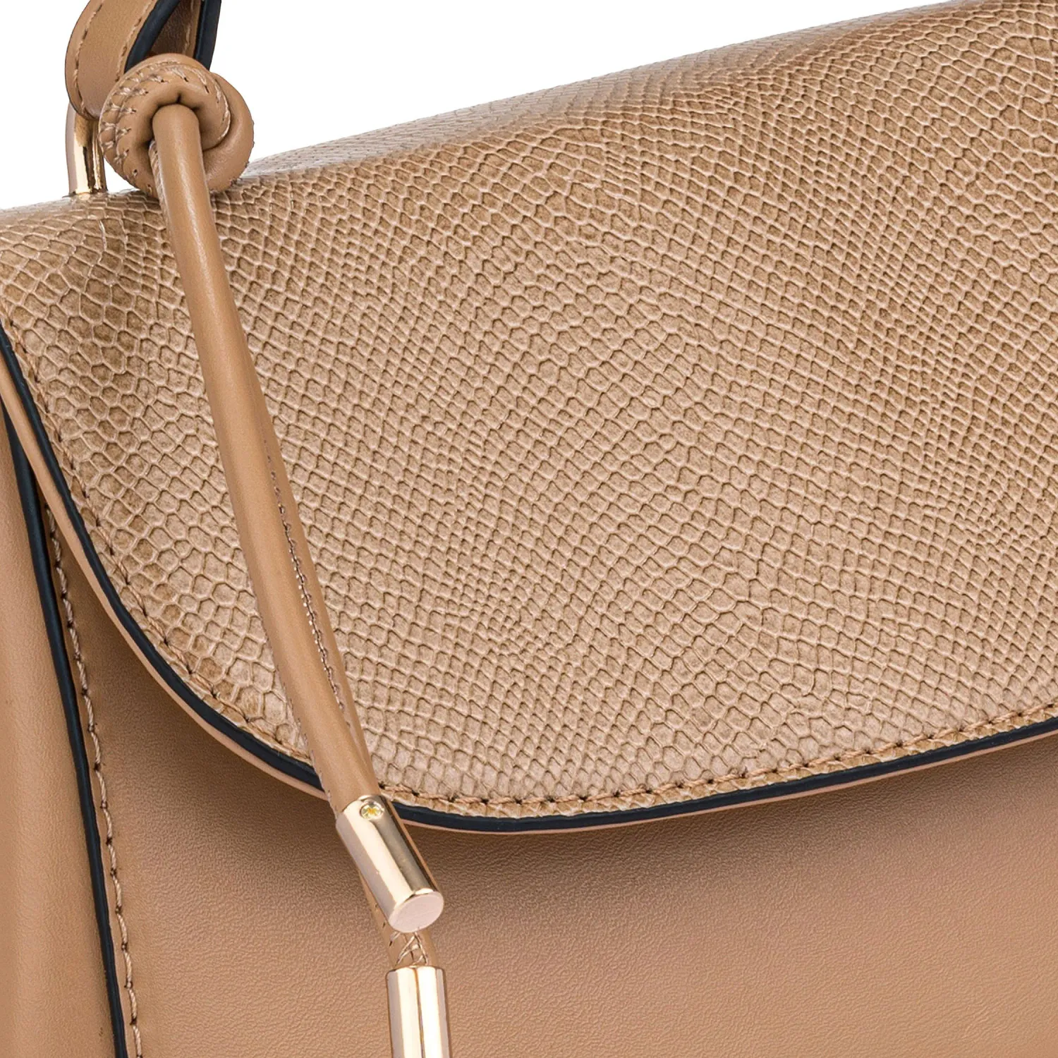 LIMONI Cartera Limoni De Vestir Dama Gigi color beige oscuro | Platanitos