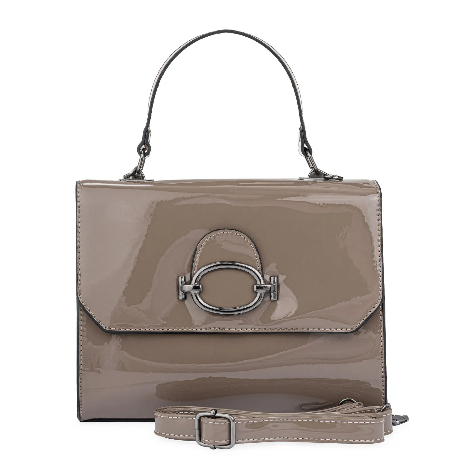 Cartera Limoni De Vestir Dama Arabella color topo | Platanitos