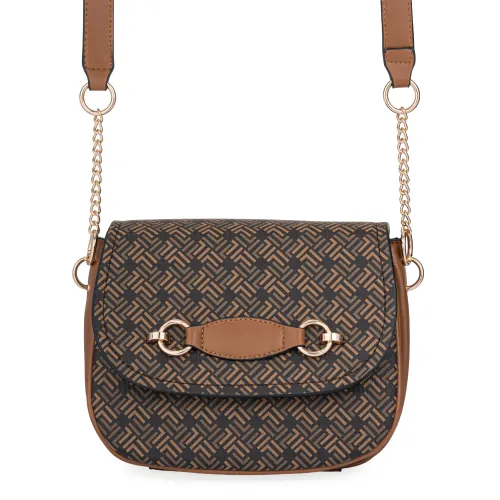 Cartera Limoni De Vestir Dama Kristy color marron | Platanitos