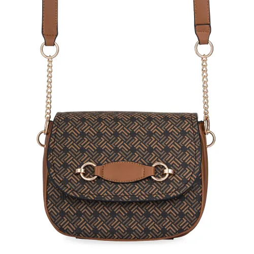 Cartera Limoni De Vestir Dama Kristy color marron | Platanitos