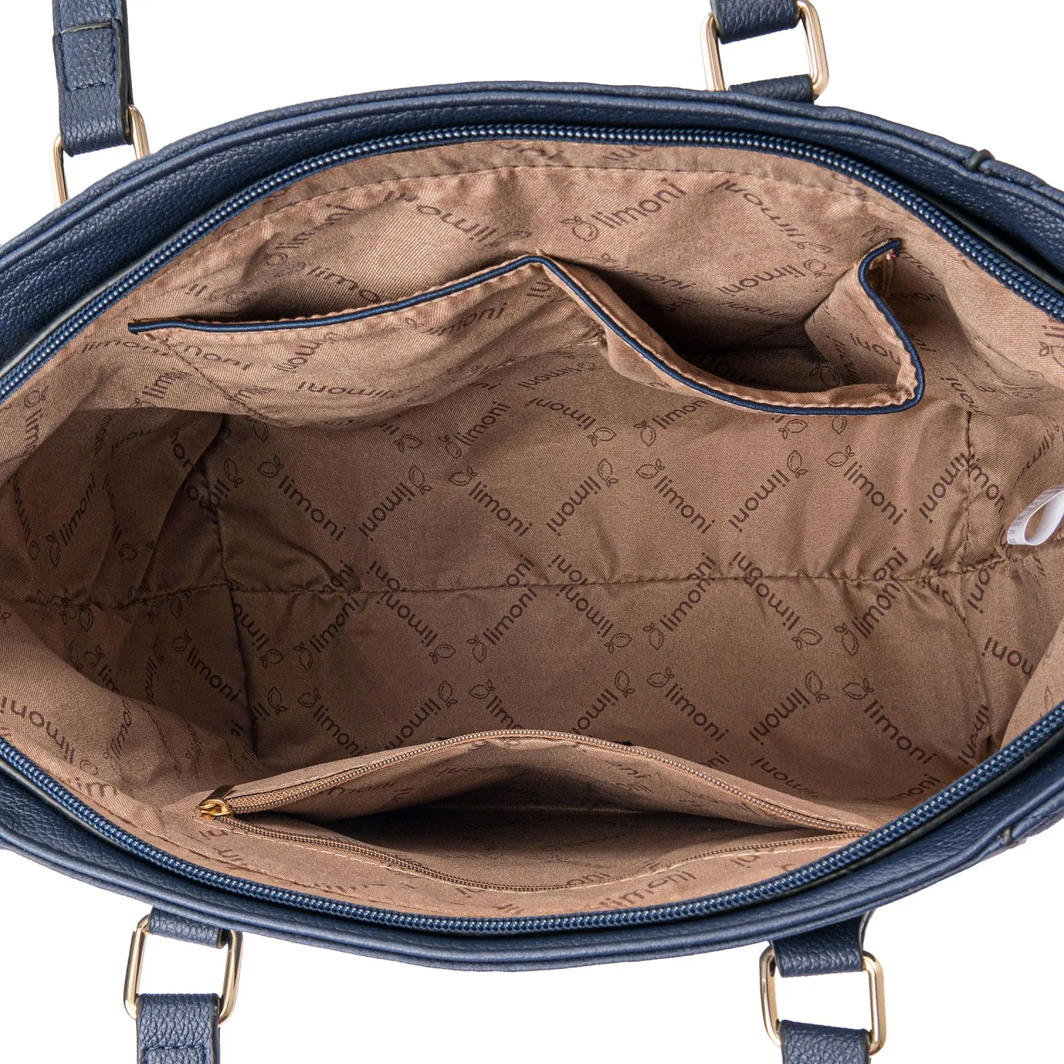 Cartera Limoni Casual Dama Lucinda color azul | Platanitos