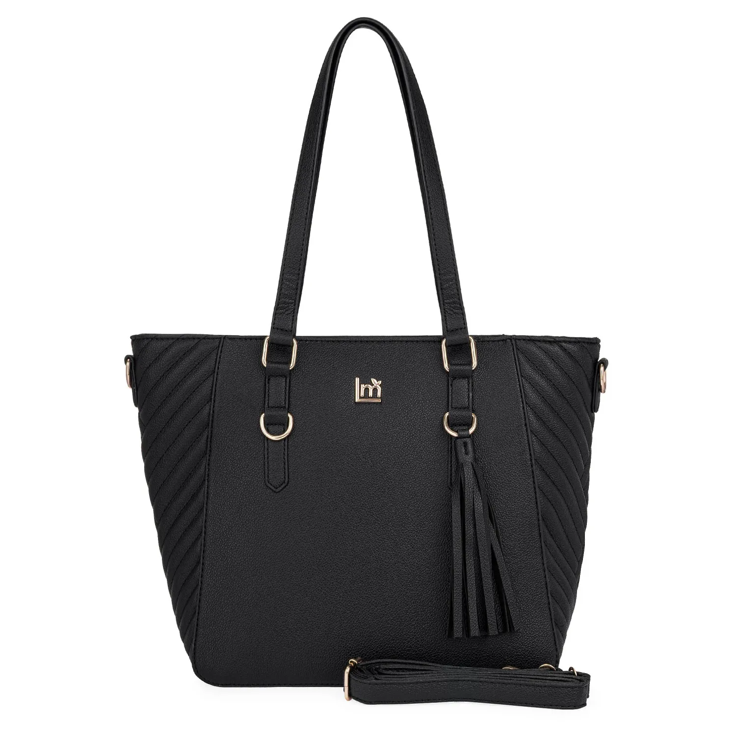 Cartera Limoni Casual Dama Lucinda color negro | Platanitos
