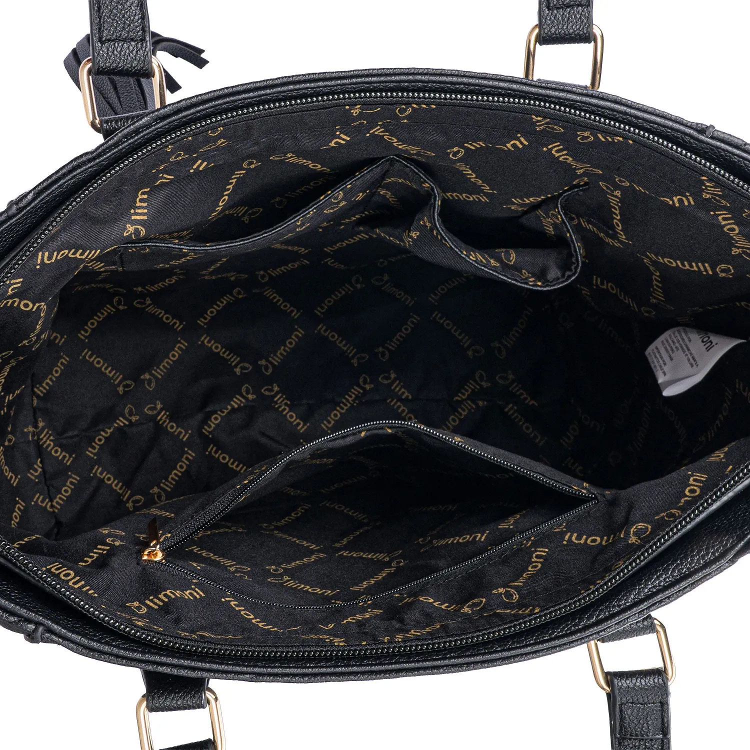 Cartera Limoni Casual Dama Lucinda color negro | Platanitos