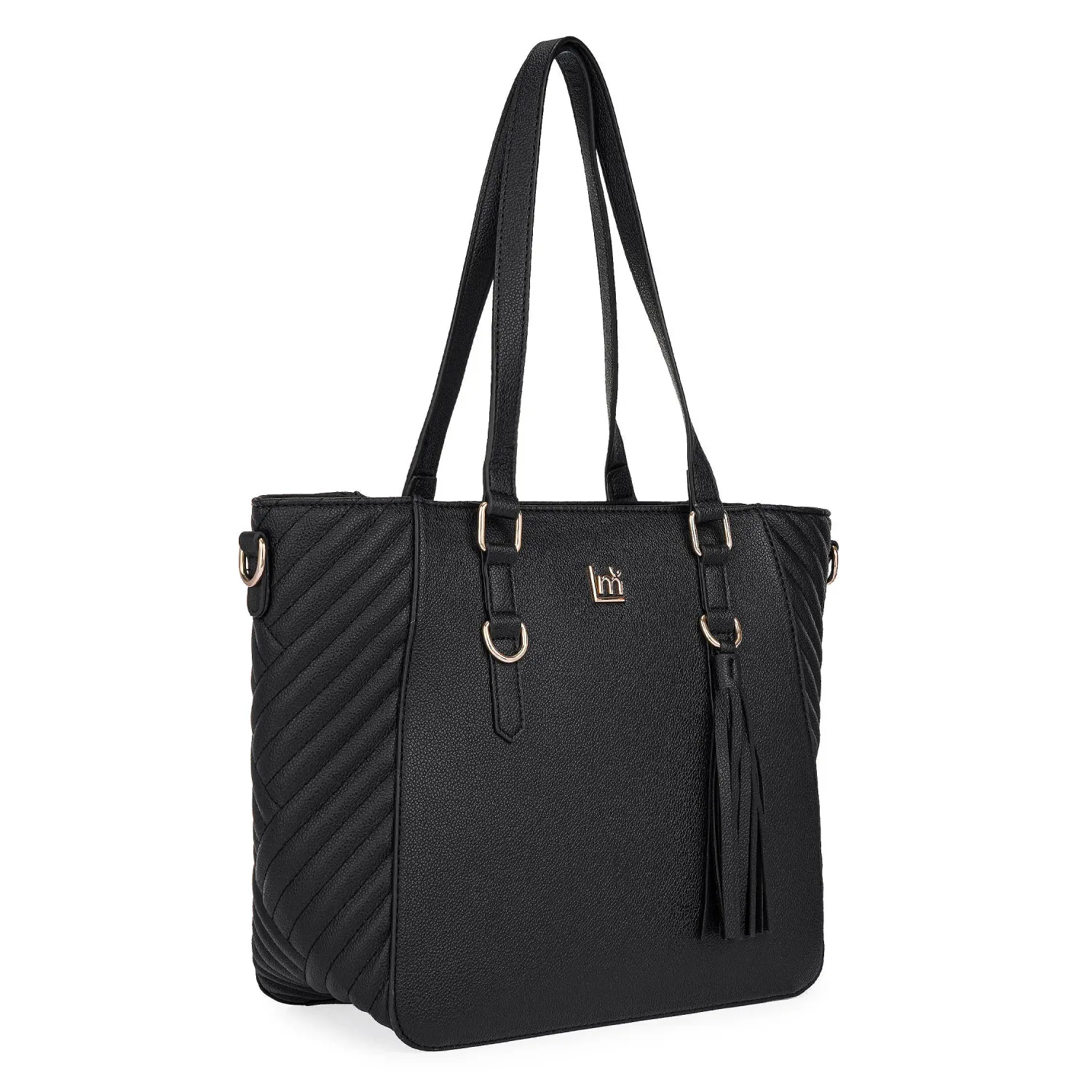 Cartera Limoni Casual Dama Lucinda color negro | Platanitos