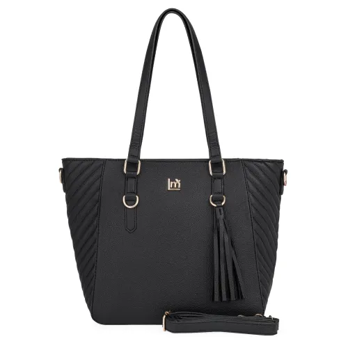 Cartera Limoni Casual Dama Lucinda color negro | Platanitos
