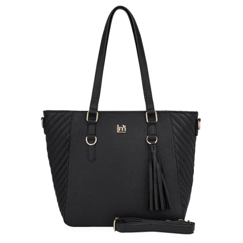 Cartera Limoni Casual Dama Lucinda color negro | Platanitos