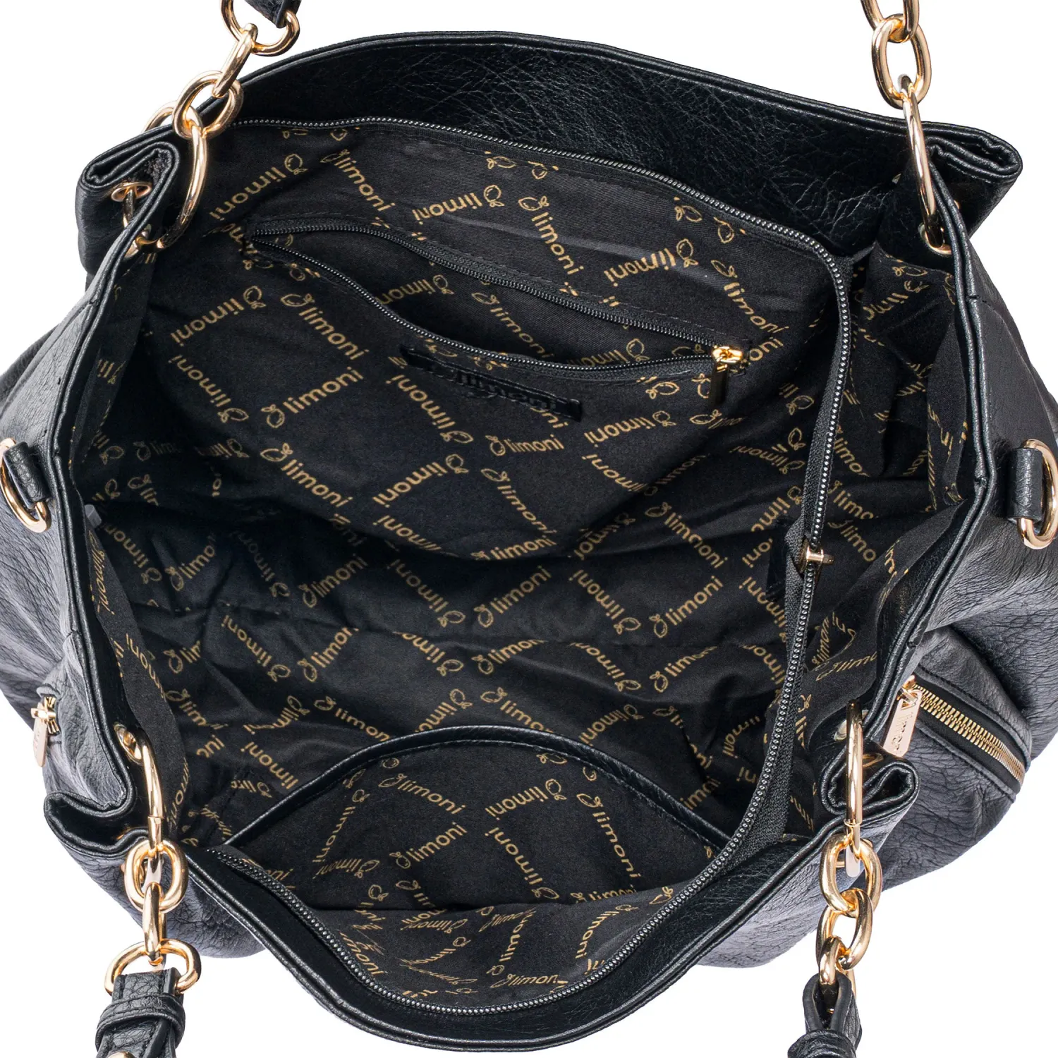 LIMONI Cartera Limoni Casual Dama Jenna color negro | Platanitos