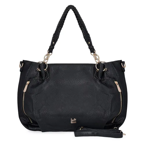 Cartera Limoni Casual Dama Jenna color negro | Platanitos
